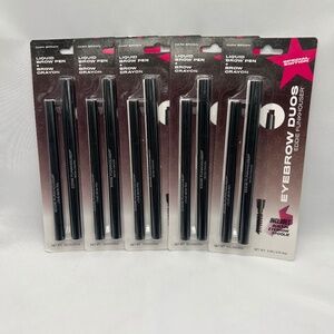 EDDIE FUNKHOUSER Eyebrow Duos in Dark Brown NEW 5 pack bundle